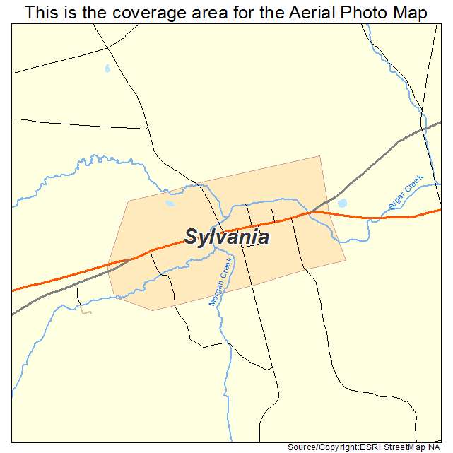 Sylvania, PA location map 