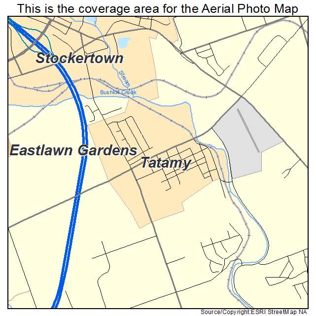 Tatamy, PA location map 