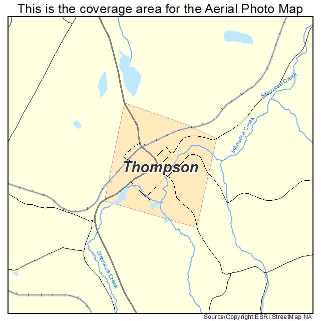 Thompson, PA location map 