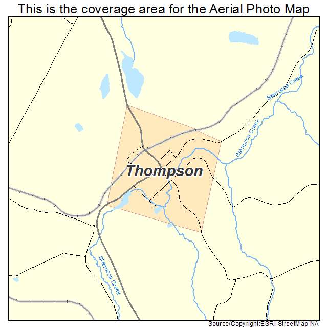 Thompson, PA location map 