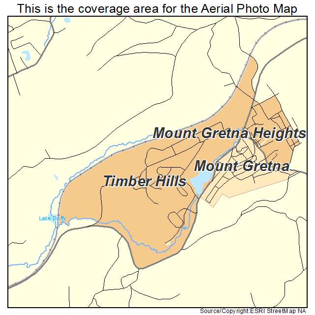 Timber Hills, PA location map 