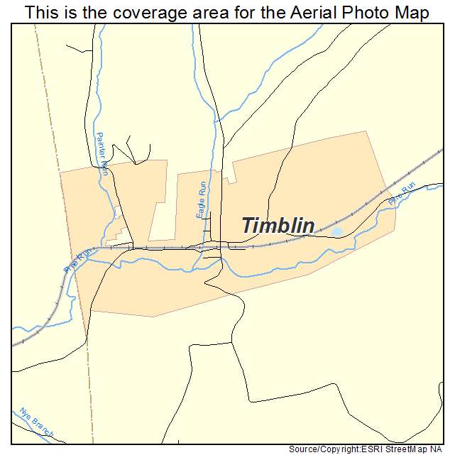 Timblin, PA location map 
