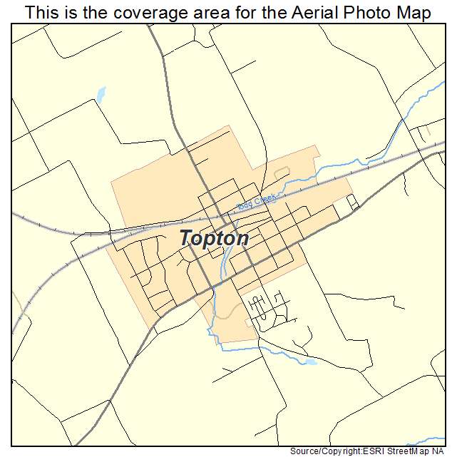 Topton, PA location map 
