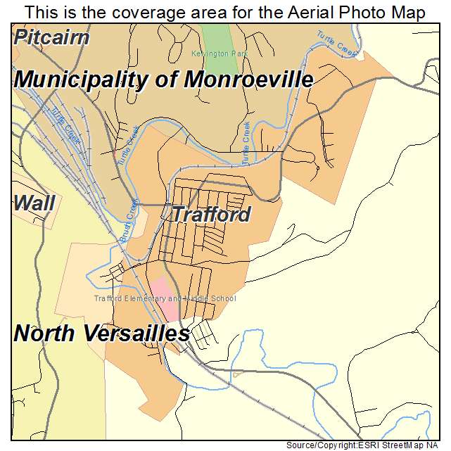 Trafford, PA location map 