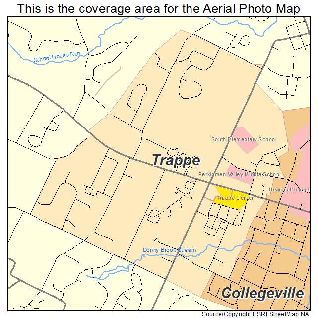 Trappe, PA location map 