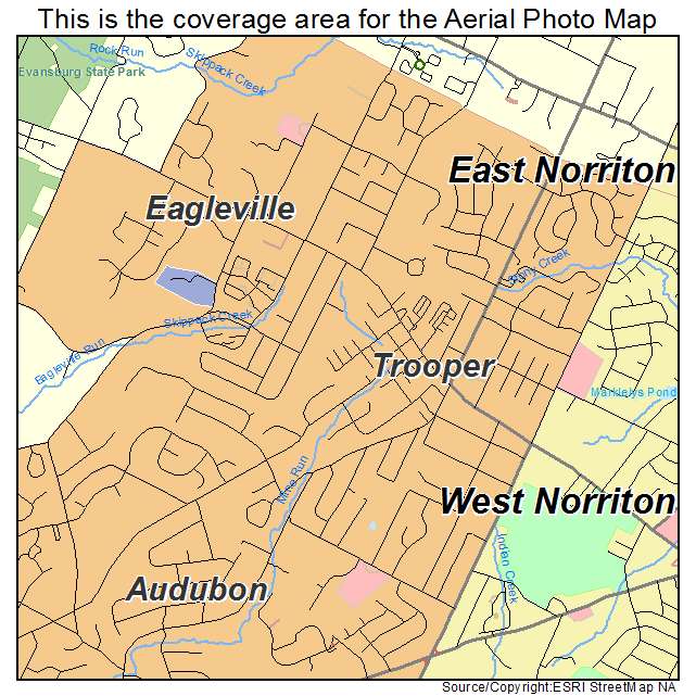 Trooper, PA location map 