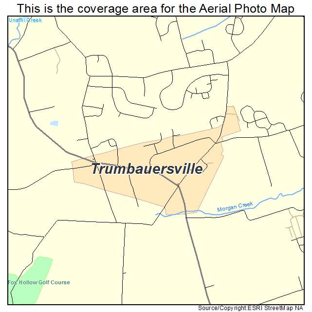 Trumbauersville, PA location map 