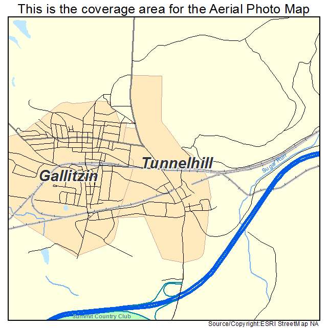Tunnelhill, PA location map 