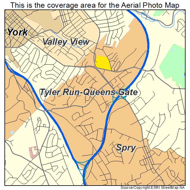 Tyler Run Queens Gate, PA location map 