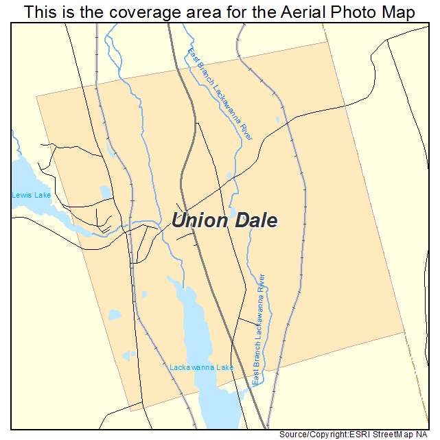 Union Dale, PA location map 