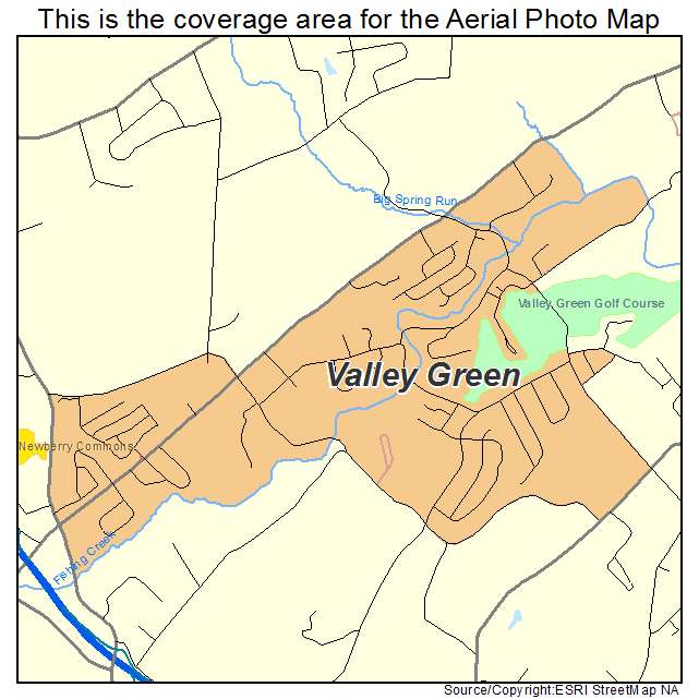 Valley Green, PA location map 