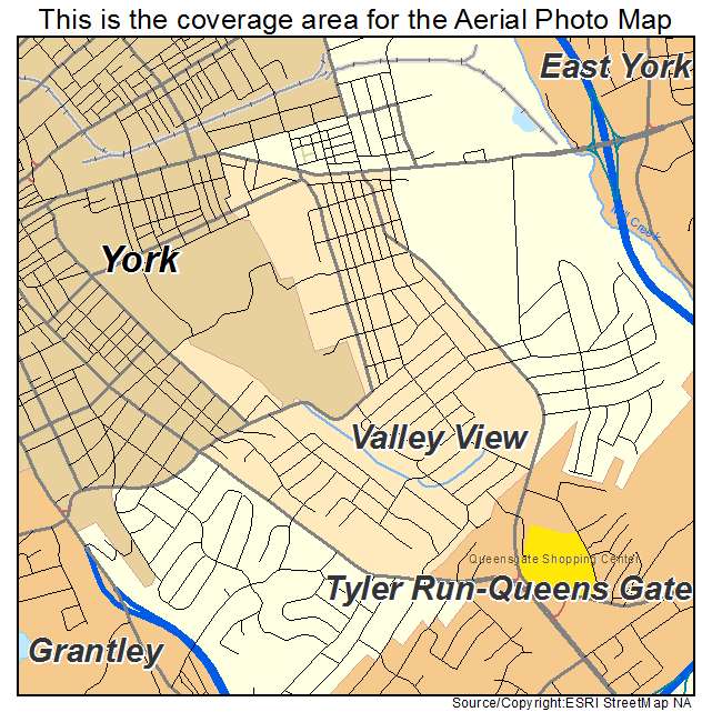 Valley View, PA location map 