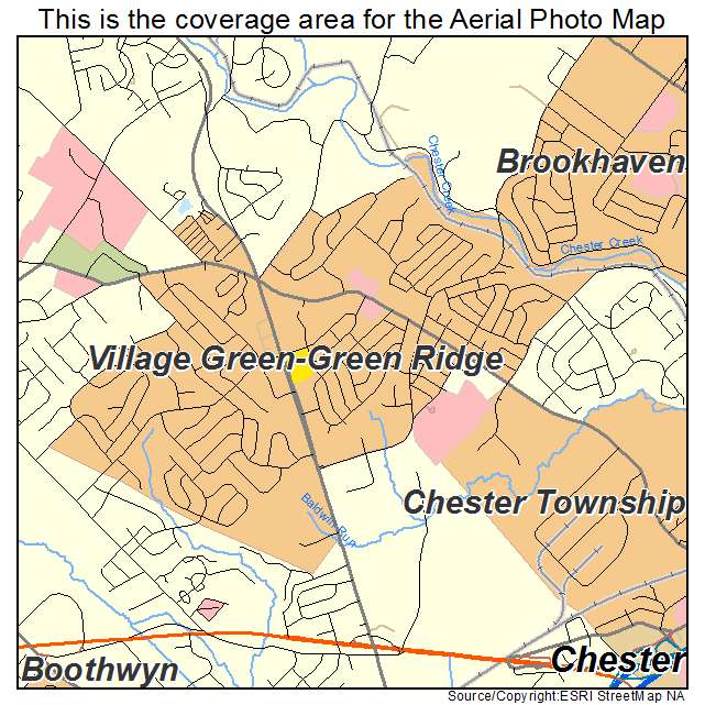 Village Green Green Ridge, PA location map 