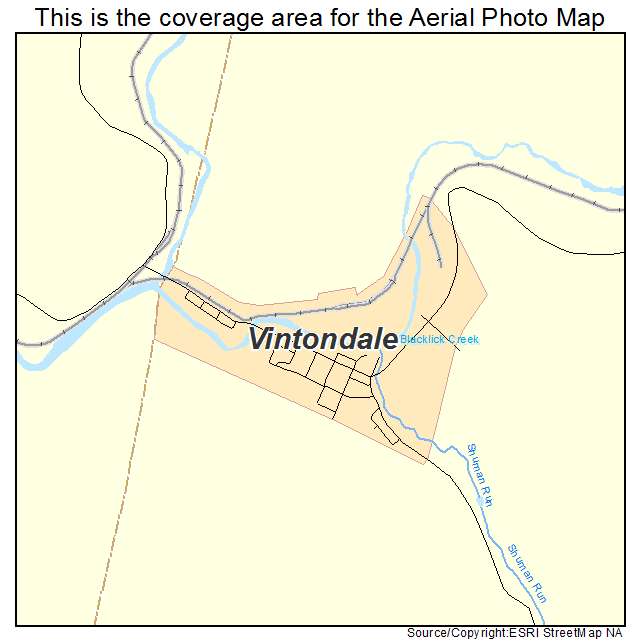 Vintondale, PA location map 
