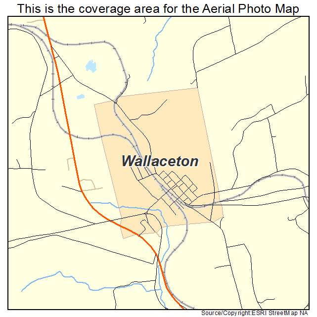 Wallaceton, PA location map 