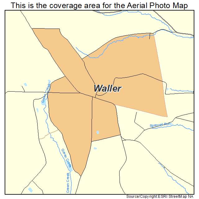 Waller, PA location map 