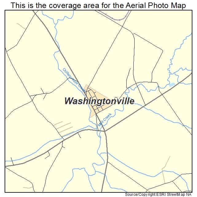 Washingtonville, PA location map 