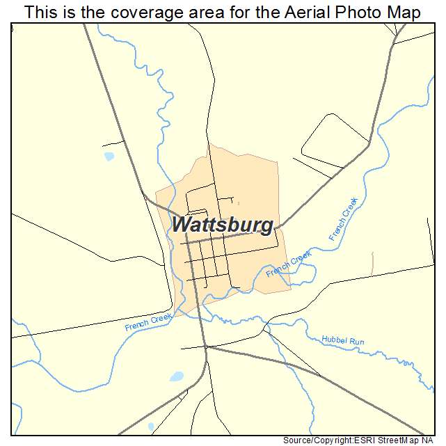 Wattsburg, PA location map 