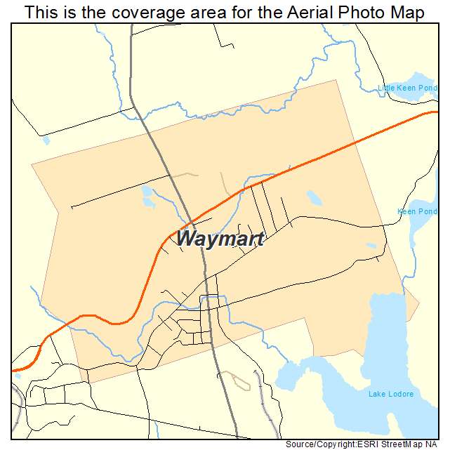 Waymart, PA location map 