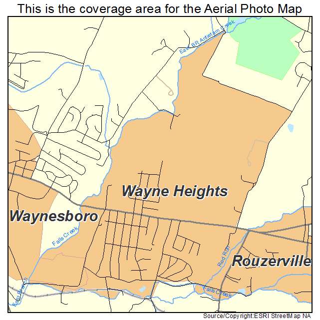 Wayne Heights, PA location map 