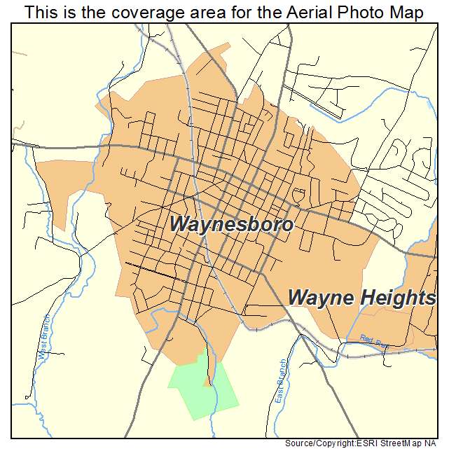 Waynesboro, PA location map 