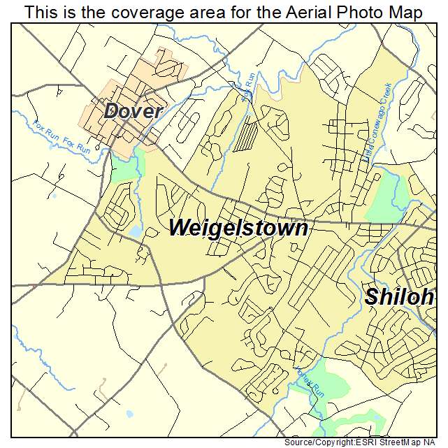 Weigelstown, PA location map 