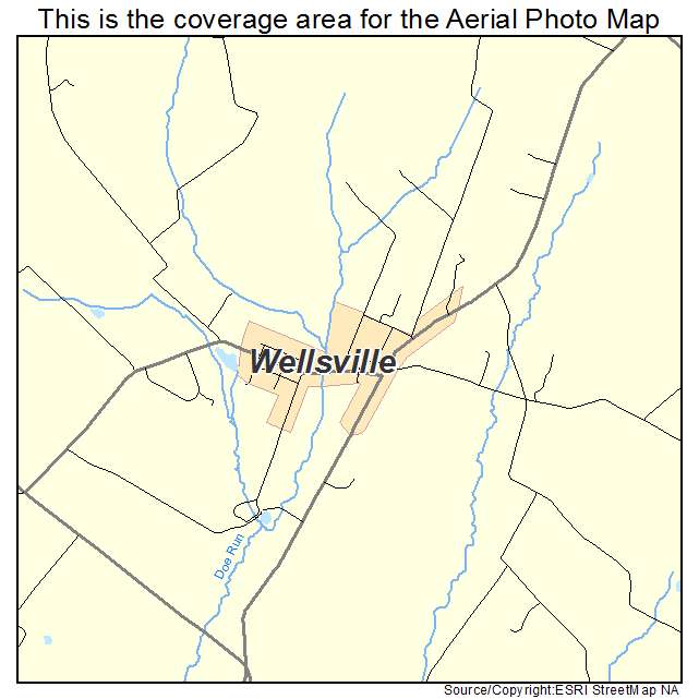 Wellsville, PA location map 