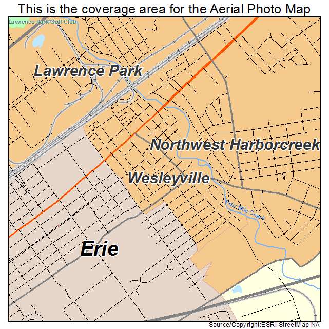 Wesleyville, PA location map 