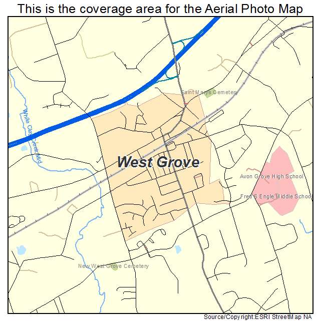 West Grove, PA location map 