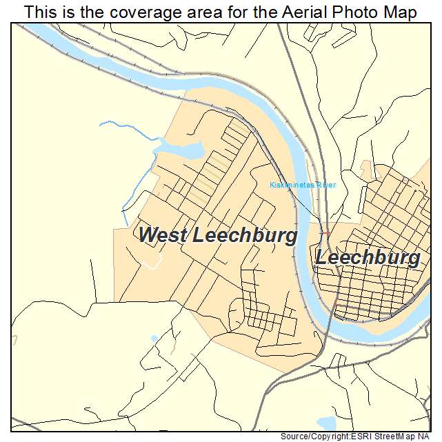 West Leechburg, PA location map 