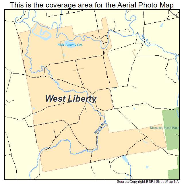 West Liberty, PA location map 