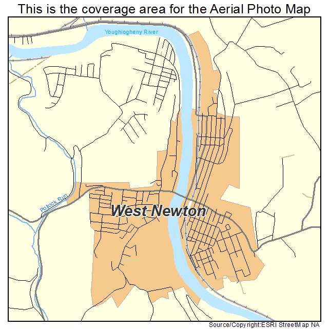 West Newton, PA location map 