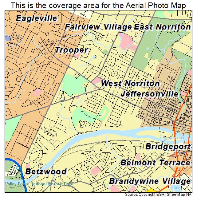 West Norriton, PA location map 