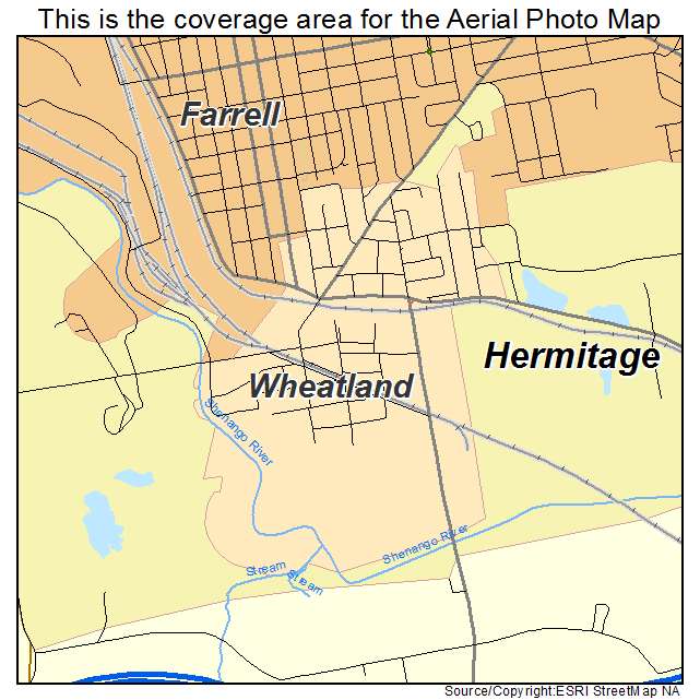 Wheatland, PA location map 