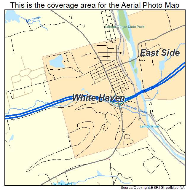White Haven, PA location map 