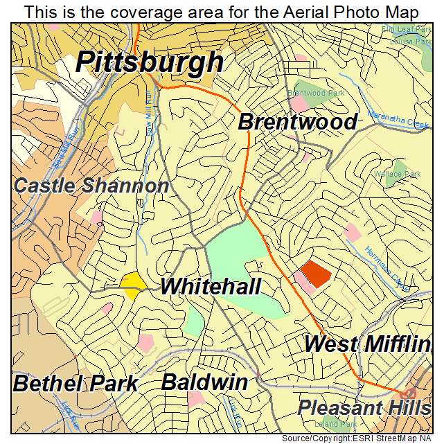 Whitehall, PA location map 