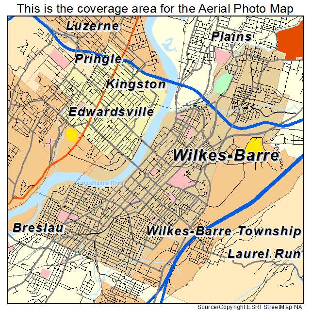 Wilkes Barre, PA location map 
