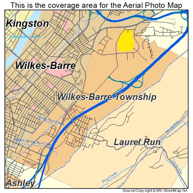 Wilkes Barre Township, PA location map 