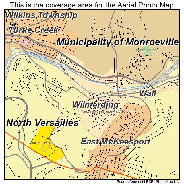 Wilmerding, PA location map 