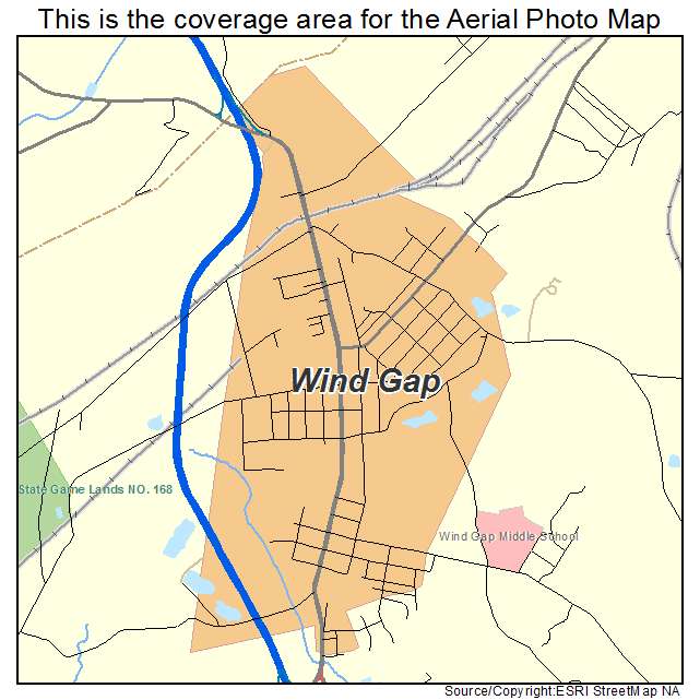 Wind Gap, PA location map 