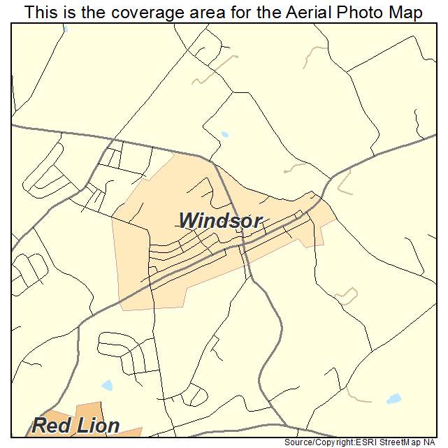 Windsor, PA location map 