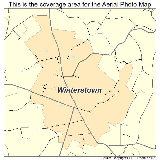 Winterstown, PA location map 