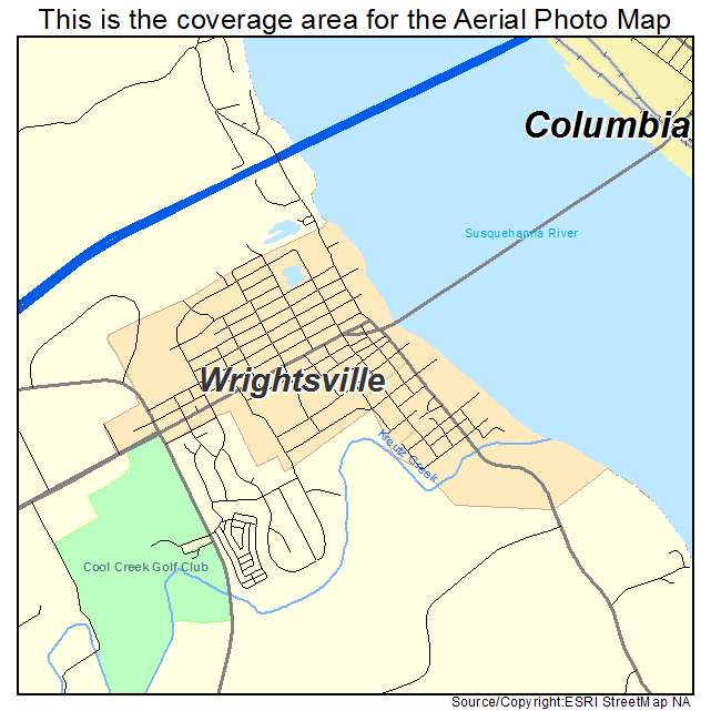 Wrightsville, PA location map 