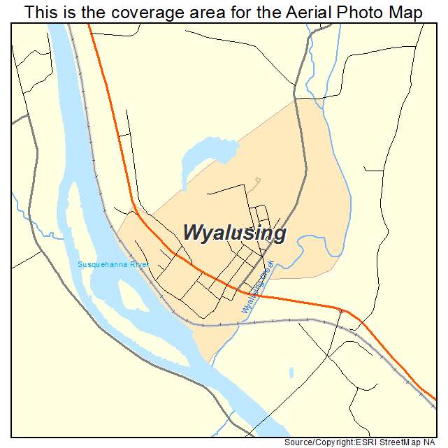 Wyalusing, PA location map 
