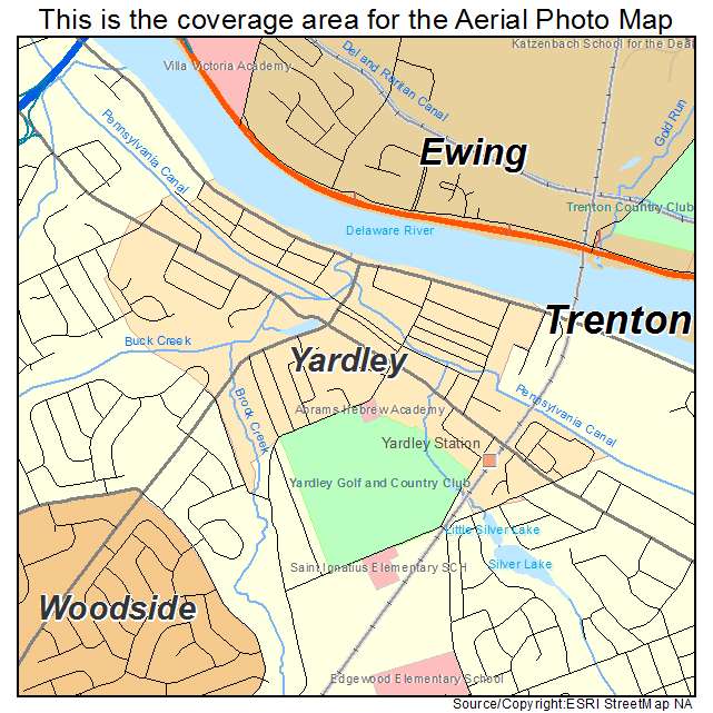 Yardley, PA location map 