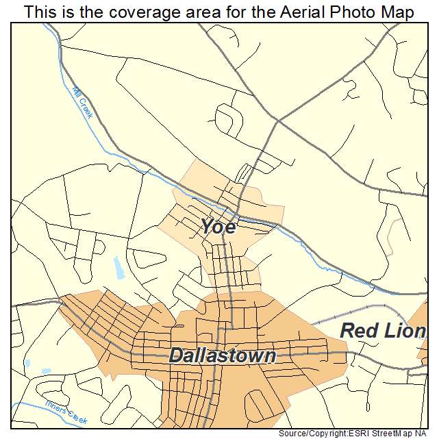 Yoe, PA location map 