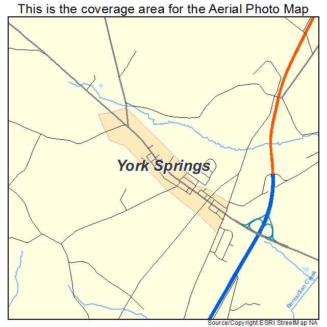 York Springs, PA location map 