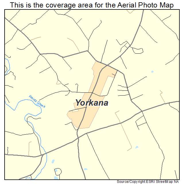 Yorkana, PA location map 