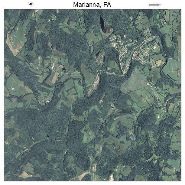 Marianna, PA air photo map