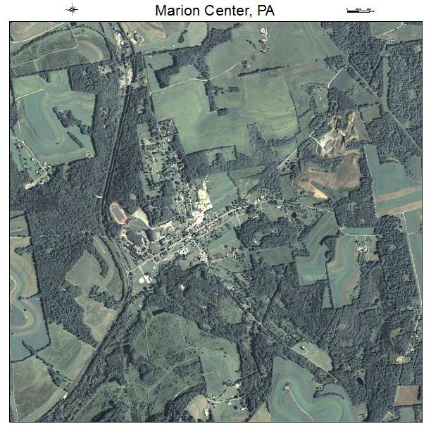 Marion Center, PA air photo map